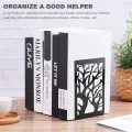 2 Pairs of Book Ends, Book Shelf Spine, Book Shelf Book Shelf, Decorative Book End, Metal Book End, Non-Slip Book End. 
