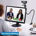 BRADOO-Camera Bracket with Enhanced Desk Jaw Clamp Flexible Gooseneck Stand for Webcam Brio 4K C925E C922X C922. 