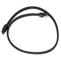 20X 50CM SATA 3.0 III SATA3 7Pin Data Cable 6Gb/S SSD Cables HDD Cord with Nylon Sleeved Premium Version(Black). 
