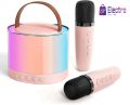 K52 RGB Wireless Karaoke Speaker Portable Bluetooth Music Machine with Dual Mic | Fun Gift for Kids & Family. 