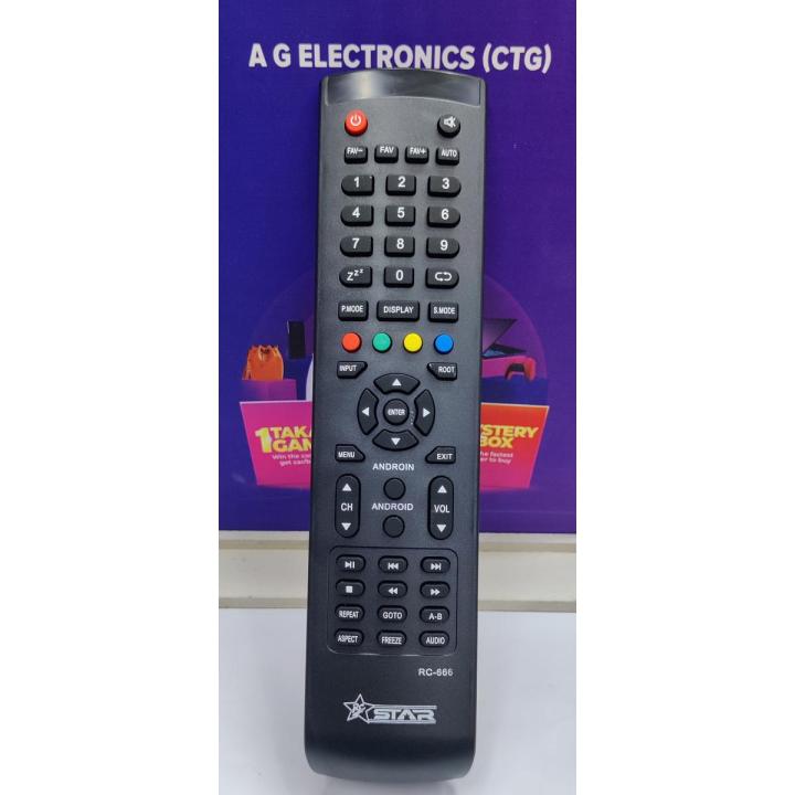 Rc 666 Model China led tv remote.
