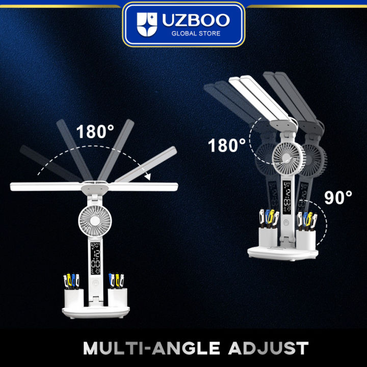 UZBOO%20Desk%20Lamp%20Double-head%20Table%20Lamps%20Eye%20Protection%20Lights%203%20Color%20Touch%20Dimming%20Lamp%20Desk%20Light%20Modern%20Table%20Lamp%20With%20Fan%20Function%20Work%20And%20Pen%20Container%20Function%20Easy%20Use%20For%20Office%20Dormitory%20Bedroom%20-%20Image%207