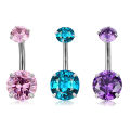 Heart Belly Button Ring Navel Piercing Ring Stainless Steel Belly Piercing Ring ANLAN.