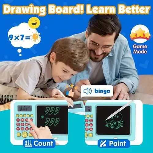 Writing Pad 2 In 1 Math Game Calculator With LCD Screen Math Game Tablet Learning Games