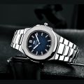 Men Luxury Stainless Steel Watch Calendar Date Quartz Wrist Watch Watches For Man Business Luminous Clock Relogio Masculino 2022.