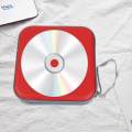 CD Case CD Wallet Holder CD Protection Disc Storage Bag Dustproof Packing Capacity Disc Red. 