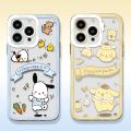 Sanrio Cinnamoroll Hellos Kitties Kuromi Phone Case For iPhone 15 14 13 12 Mini 11 Pro Max X XR XS Silicone Transparent Cover.