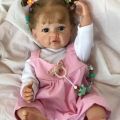 55cm Simulation Reborn Doll Gel Reborn doll Vinyl Lungine Babi Doll Girl Toy. 