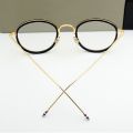 Brand Alloy Acetate Glasses Frame Men Women Vintage Round Prescription Eyeglasses Myopia Eyewear With Original Box tb905. 