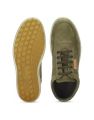 Woodland Men Nubuck Leather Sneakers - 3237119 Olive Green - Shoes.