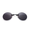 Round Rimless Matrix Morpheus Sunglasses Clip On Nose Glasses Mini Frameless Vintage Men Eyeglasses UV400.