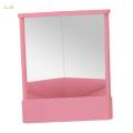Non Reversing Mirror 23x19cm Versatile Use Stable Clear Cosmetic Stand Mirror for Bedroom. 