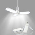 LED Bulb Super Bright Fordable Fan Blade Angle Adjustable Ceiling Lamp Home Energy Saving Lights - 50W (Pin Option) - Light.