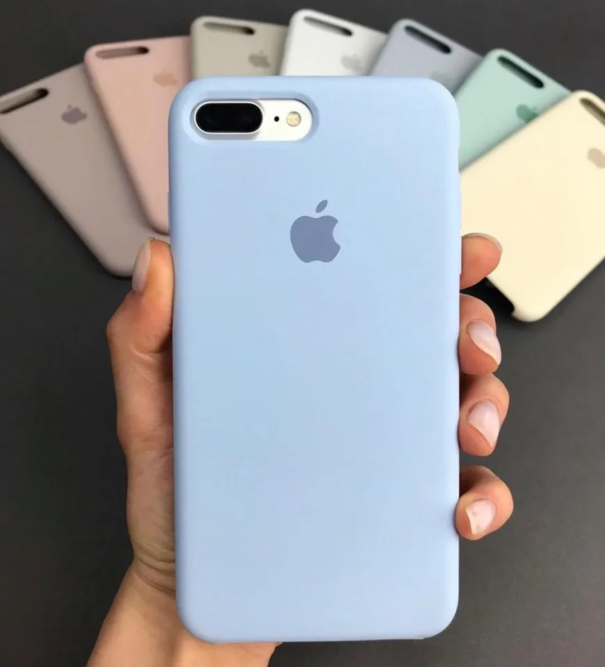 back cover light blue iphone plus case