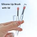 Portable Silicone Lip Brush with dust riser lipstick Brush Smudge stick Lip Beauty Makeup Makeup brush. 