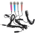 Portable 3.5mm Stereo Studio Mic KTV Karaoke Mini Microphone For Cell Phone PC Fullhouse. 