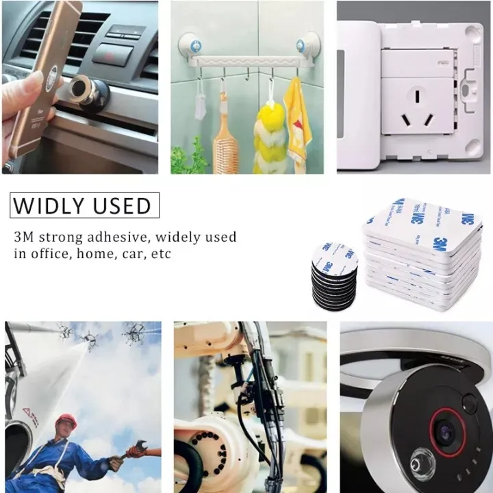 Rhs%20Online%2050%20Pieces%203m%20Double%20Sided%20Foam%20Tape%20Strong%20Pad%20Mounting%20Round%20Square%20Car%20Home%20Adhesives%20Use%20-%20Image%206