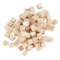 Liu Xing 100Pcs Wooden Cubes Pine Square Blank Blocks for DIY Craft Early Childhood Puzzle Toy 10mm.