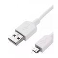 Micro USB (Type-B) Cable - White. 