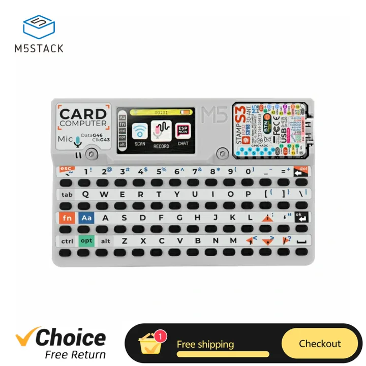 M5Stack Cardputer M5StampS3 Development Board ESP32-S3 Portable Computer 1.14 Inch Screen 56 Key Keyboard Card Microcontroller