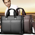 LINGZHIDAISHU Brand Business Men's Briefcase High-Quality Handbag Leather Men's Laptop Bag Messenger Bag Men Brown. 