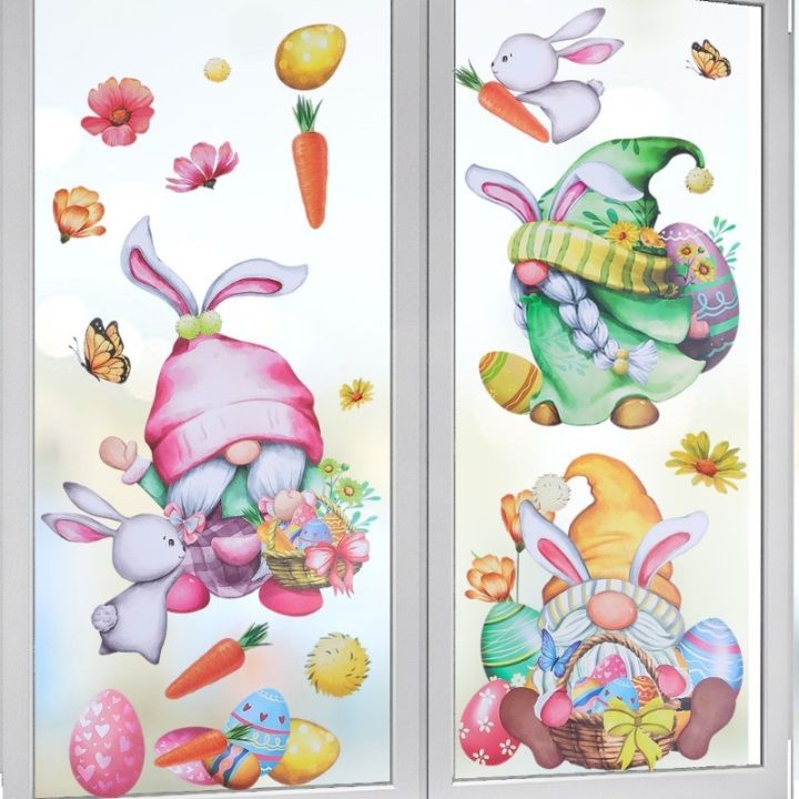 Cartoon%20Easter%20Window%20Static%20Sticker%20Cute%20Rabbit%20Carrot%20Egg%20Wall%20Sticker%20For%20Home%20Room%20DIY%20Decoration%20Easter%20Party%20Supplies%20-%20Image%204