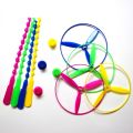 12pcs Children Outdoor Play set Games Kids Toys Hand Made Rotating Dragonfly Flying Saucer Toy Twisty Flying Saucers Helicopters. 