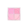Latei Posies 4 Square Grid Face Blusher Vibrant Orange Makeup Blush Palette Cheek Contour Blush Powder Korean Makeup Rare Beauty 화장품. 