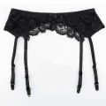 Women's Underwear Plus Size Lace Garter Belt Lace Transparent Suspenders Adjustable Three-breasted Belt Stockings. 