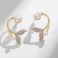 Fish Tail Cut Earrings For Women Girls Ladies Fashion Ear Ring Jewelry - Kaner Dul.