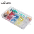 Geepact 110 PCS Car Fuse Blade Fuse Assortment Kit Assorted Replacement Blade Fuses Standard and Mini Blade Fuses Set 5A 7.5A 10A 15A 20A 25A 30A Vehicle Blade Fuse Circuit Connector With Nipper.