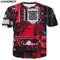 【100%-original】 Jumeast 3D Electronic Chip Printed Men T-shirts Oversized Aesthetic Flipper Zero Hacker Graphic T Shirt Clothing Tops T-shirty. 