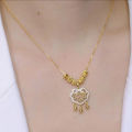 Douyin Live Broadcast Temperament Niche Golden Titanium Steel Necklace Summer Versatile Girls Clavicle Chain Simple INS Style. 