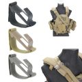 TB-FMA Outdoor Tactical Vest Shoulder Mount Sling Fixed Anchor Hook Clip Molle Chest Rig Sling Belt With Reinforcement Fitting.