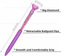 1ps Diamond Pen For Kids, Stylish Pen School, design Pen Birthday Gifts (Shipped any 1 color).