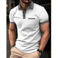 New Summer Luxury Polo Shirt Mens Brand Polo Plus Size T Shirts Stritching Shorts Sleeve Turn-down Collar Business Tee Shirt 5XL.