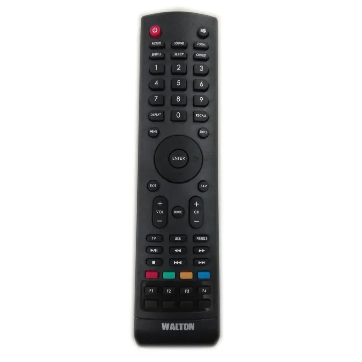 Walton LED TV Remote Control - Black | Daraz.com.bd