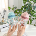 Baby Cups with Straw Bottle Drinking Water Kids Sippy Cup Handle Toddler Feeding. 