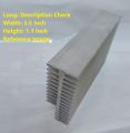 Redouble Side Finned Aluminum Heatsink 3 Inch Heat Sink 3×3.5×1.1 Inch  Aluminium Heat Sink Cooling Radiator Silver Tone Aluminium Heatsink For Inverter Transistor IC Tools 3 Inch Heatsink. 