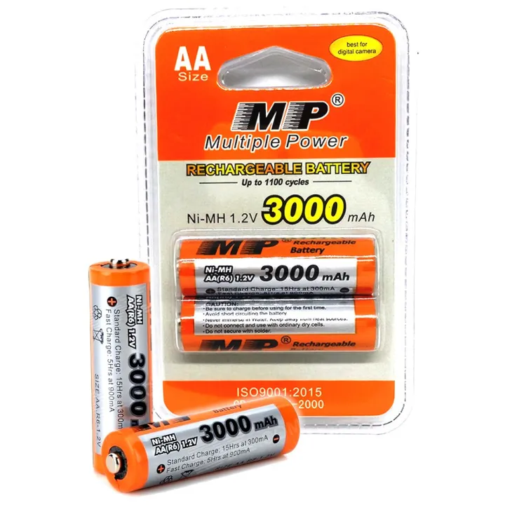 MP%20Multiple%20Power%20Rechargeable%20AA%20R6%20Ni-MH%201.2V%203000mAh%20Camera%20Battery%20(Pack%20of%202)%20-%20Image%203