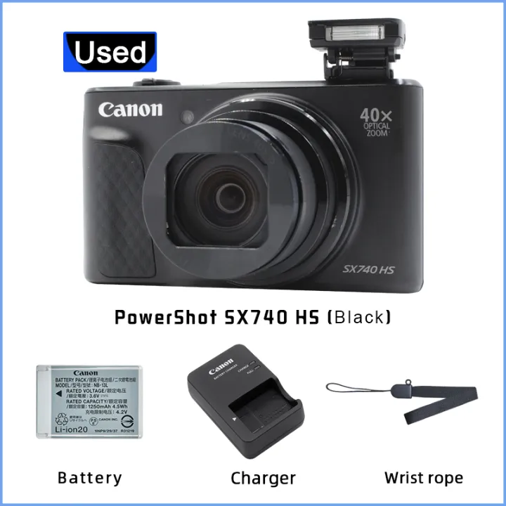 Canon%20PowerShot%20sx740%20HS%20digital%20camera%2040x%20optical%20zoom%204K%20Ultra%20HD%20video%20WiFi%20Bluetooth%20connected%20sx740%20camera%20(used)%20-%20Image%207