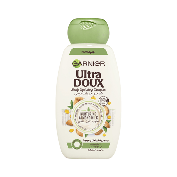 Garnier%20Ultra%20Doux%20Nurturing%20Almond%20Milk%20Shampoo%20400ml%20-%20Image%204