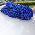 1Pc Chenille Glove Single Sided Soft Random Color Window Washing Hand Mitt for Car.