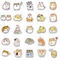 100 Cute Cartoon Hamster Doodle Stickers, Waterproof DIY Luggage Notebook Skateboard, Kids Reward Stickers. 