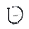 1 Pair Stainless Steel Double Spiral Nose Hoop Ring Silver Color Spiral Nose Hoop Set for Women Men Nostril Piercing Jewelry. 