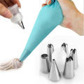 GC 16 Pcs 430 Stainless Steel+PP+TPU Reusable Piping  Bag  Set With Piping Tip Converter Sustainable Professional Accessories For Cakes Baking color. 