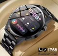 LIGE BW0256 New Bluetooth Call Smart Watch Men Full Touch Sport Fitness Watches Heart Rate Steel Band Smartwatch Android iOS with extra Silicon strap. 