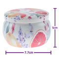 Designer Candy Box 1pc Drum-shaped Empty Flower design Box Home Decor Party Supply Tea Pot Tin Box Jewelry Box DIY Candle Making Tin Can Holder Storage Case. 
