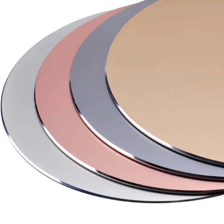 Metal Computer Mat Metal Alloy Gaming Mouse Mats Aluminium Waterproof Round Mouse Pad ...