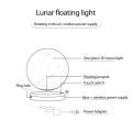 Creative 3D Magnetic Levitation Moon Lamp Night Light Rotating LED Floating Lamp Home Decoration.